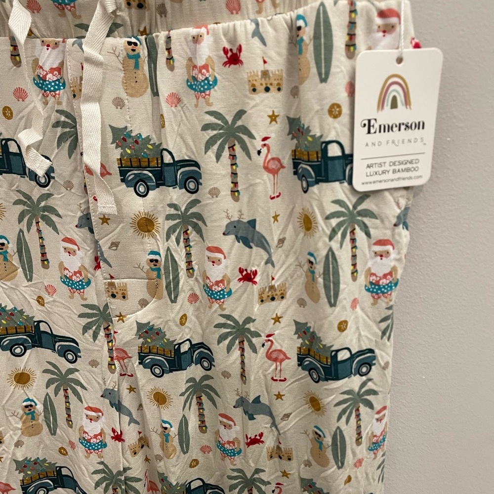 Women’s Pajama Pants - Coastal Christmas